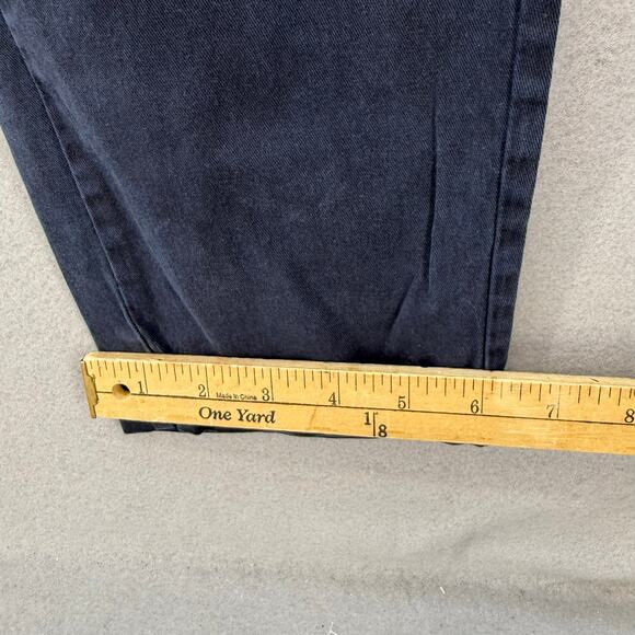 Soft Surroundings Cargo Pants Women's 12 Navy Blue Zipper Pockets Tapered Preppy - Picture 16 of 16